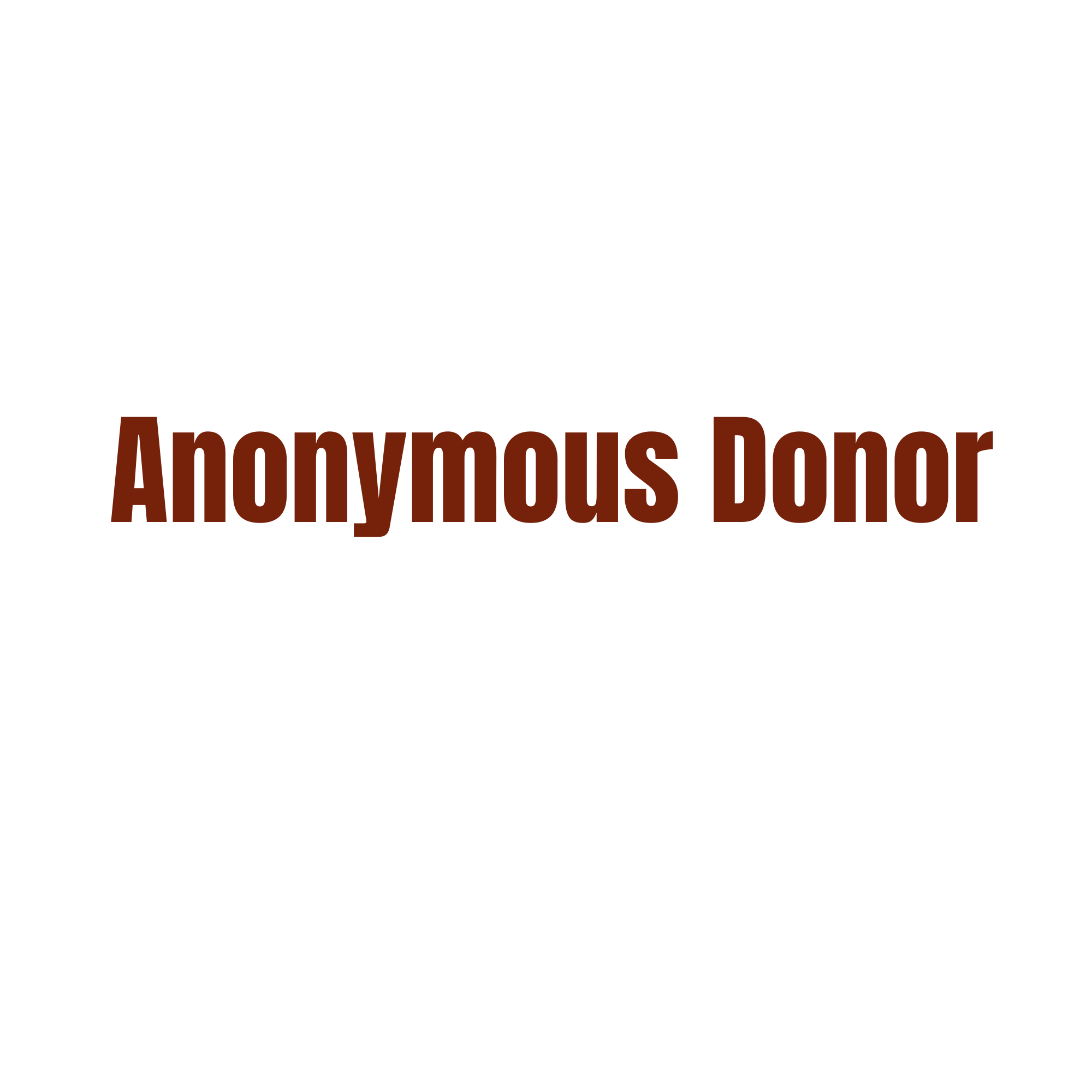 Anonymous Donor 